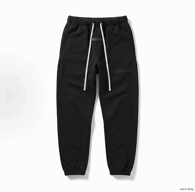 ESSENTIALS minimalist style black sweatpants
