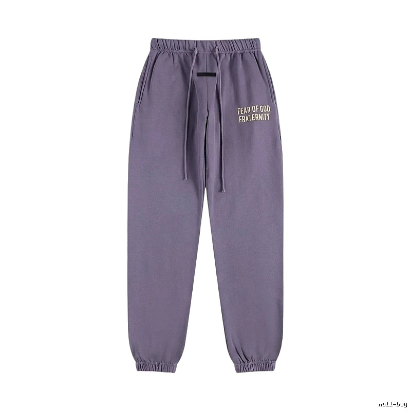 ESSENTIALS minimalist style light purple sweatpants