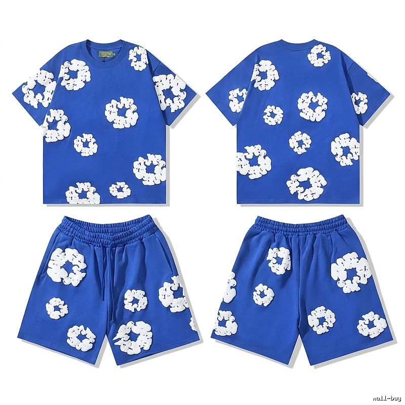Flower Style Blue Suit of DENIM TEARS