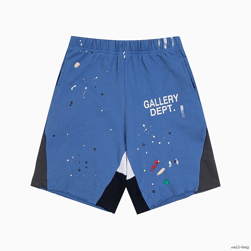 Gallery Dept. graffiti-style blue shorts