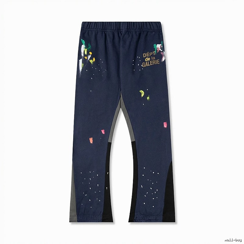 Gallery Dept graffiti-style dark blue sweatpants