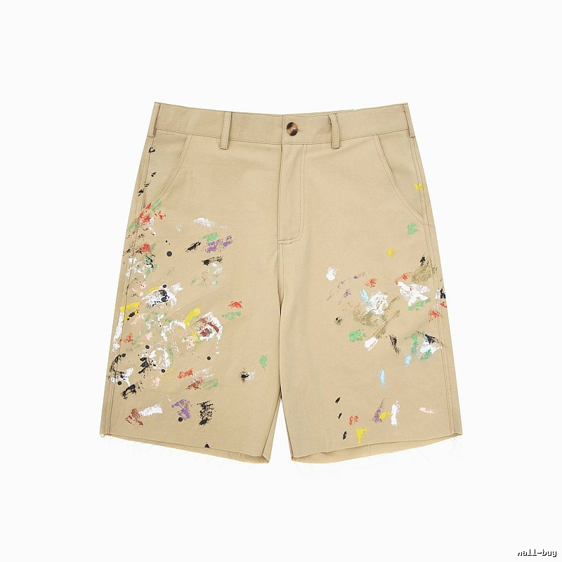 Gallery Dept Graffiti Style Khaki Shorts