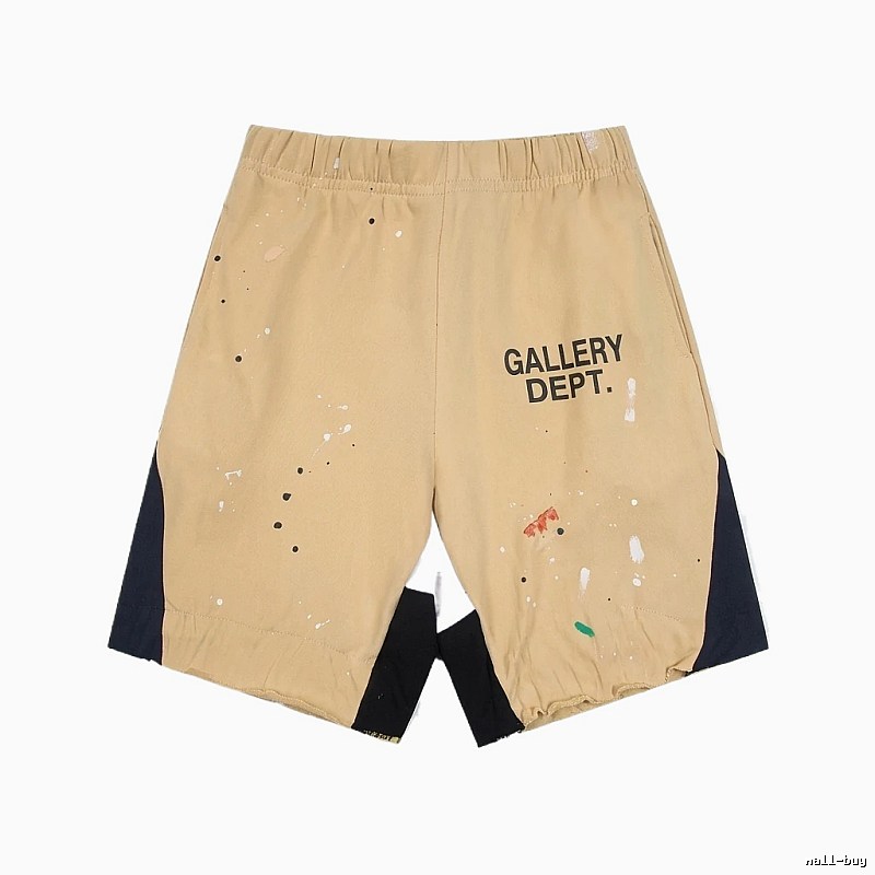 Gallery Dept. Graffiti Style Khaki Shorts