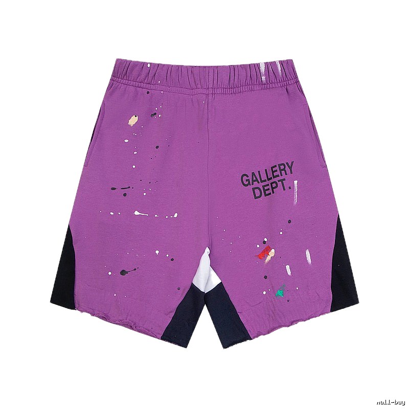 Gallery Dept. graffiti-style purple shorts