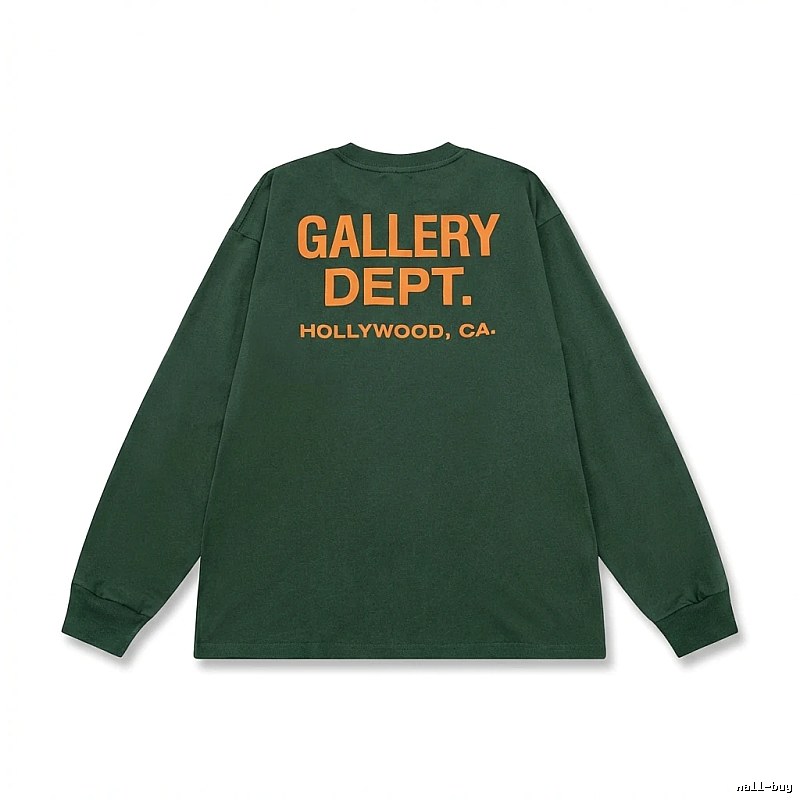 Gallery Dept Retro Style Dark Green Long-sleeve Shirt