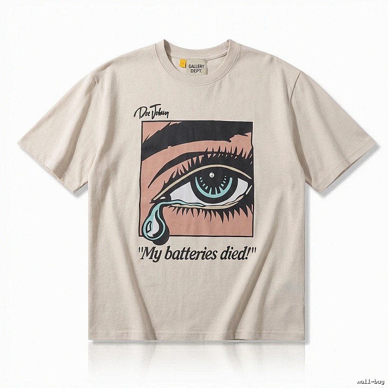 Gallery Dept Tearful Print Light Beige T-shirt