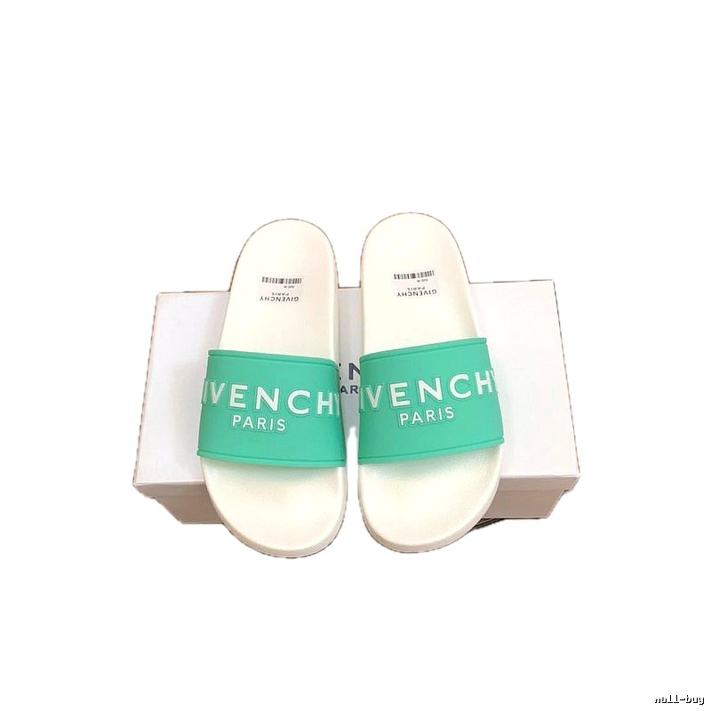 Givenchy Trendy Letter Mint Green Slides