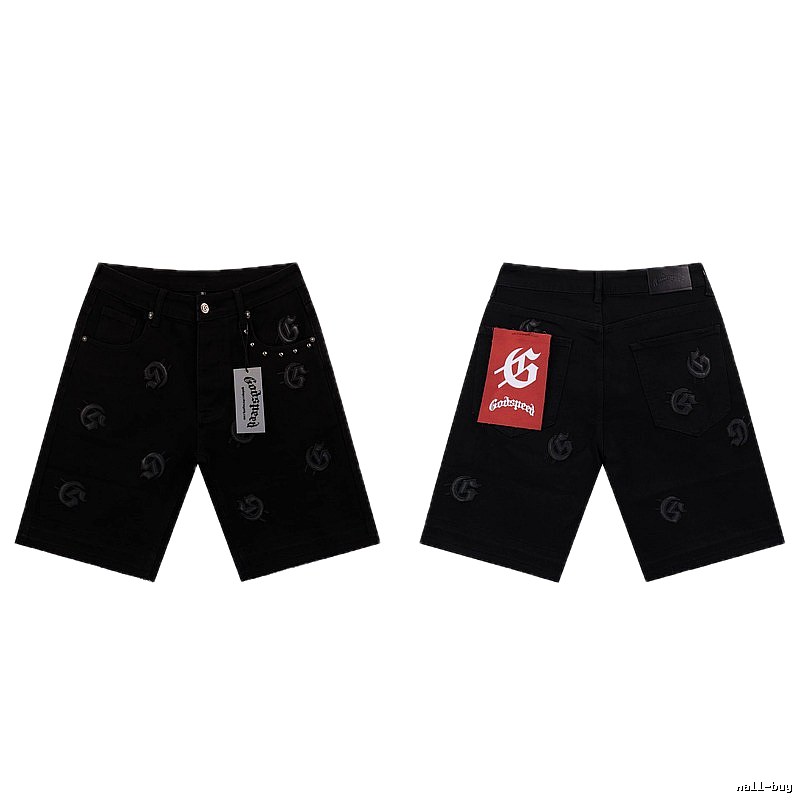Godspeed Full G Street Style Black Denim Shorts