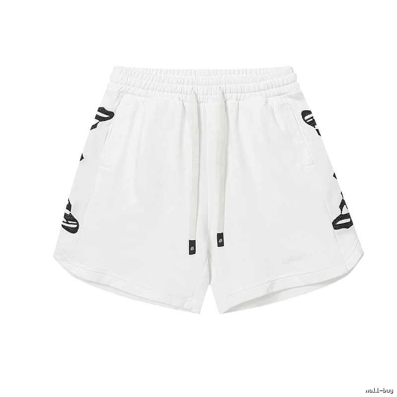 Godspeed Rhinestone Street Style White Shorts
