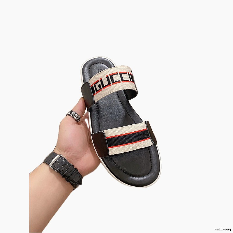 Gucci Classic Web Casual Color-block Slide Sandals