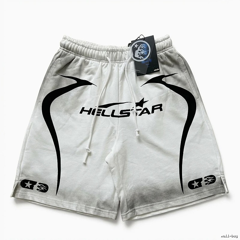 Hellstar dark style white shorts