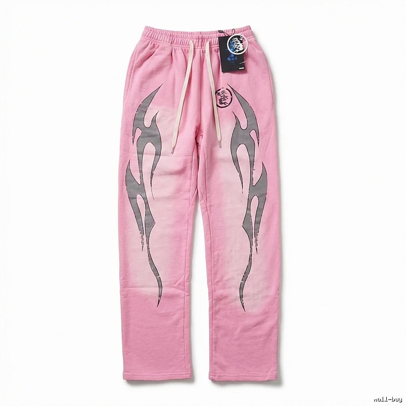 Hellstar Flame Wind Pink Sweatpants