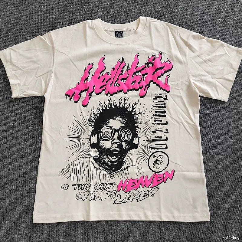 Hellstar Printed Street-style Off-white T-shirt