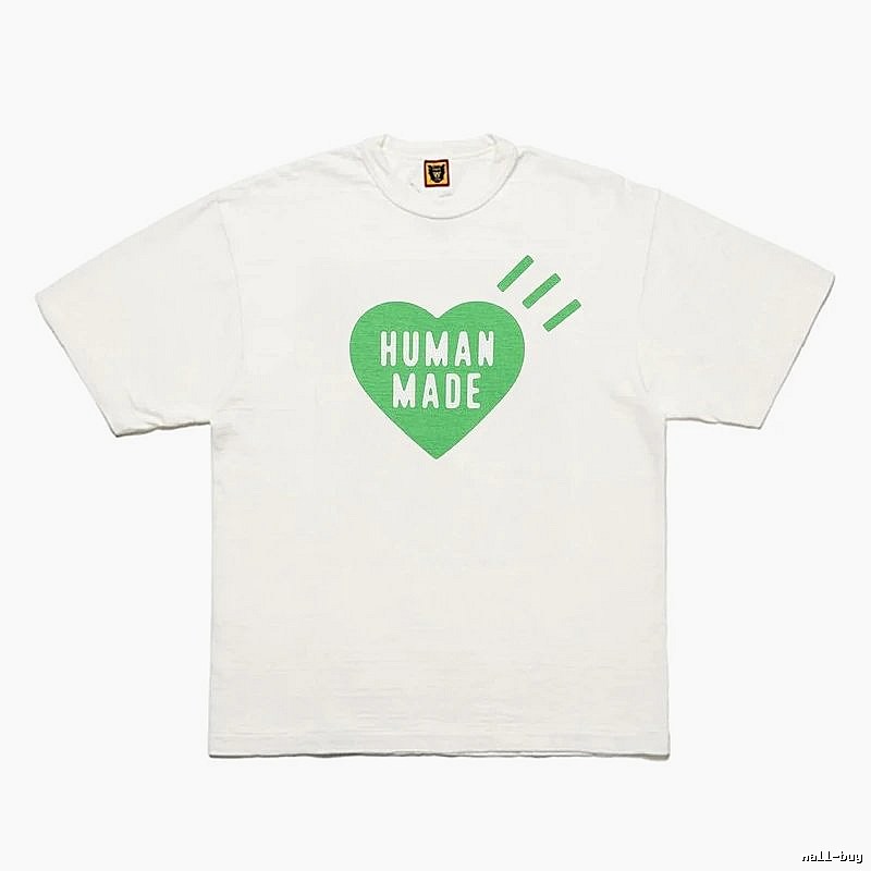 Human Made Logo Detail Heart logo T-shirt Black Green Human with Relaxed Feel