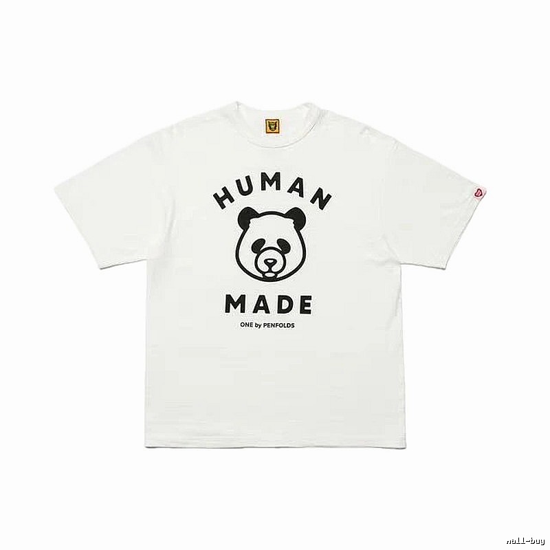 HUMAN MADE Panda Print Japanese Streetwear White Short Sleeve T-Shirt
