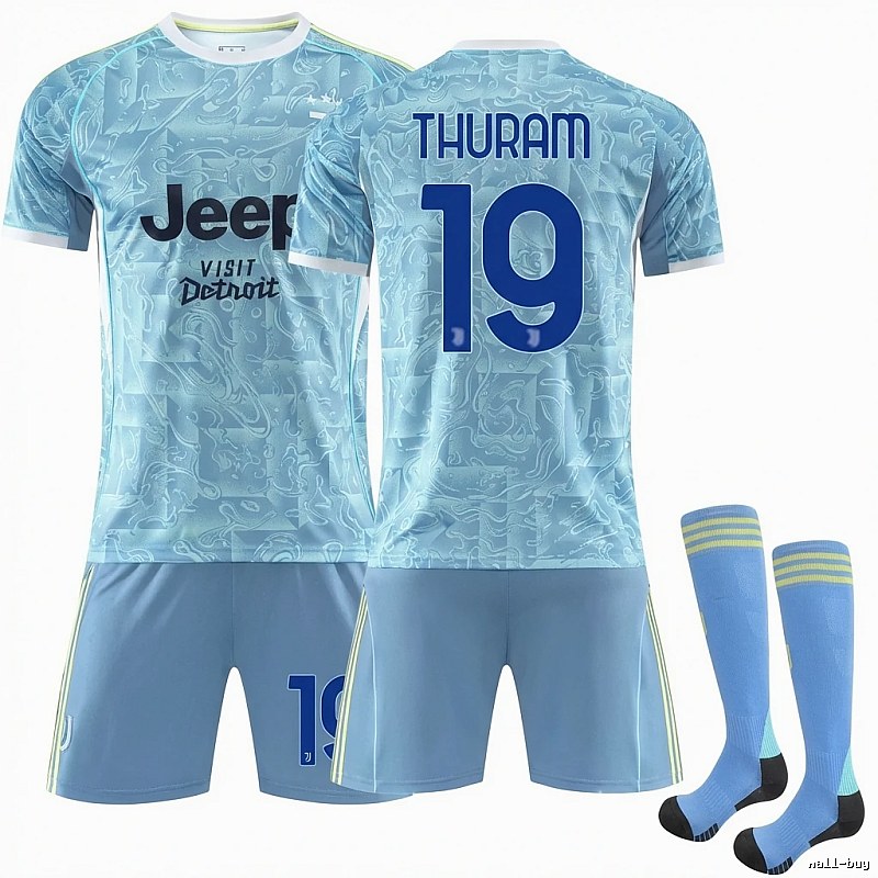 Juventus trendy brand light blue jersey