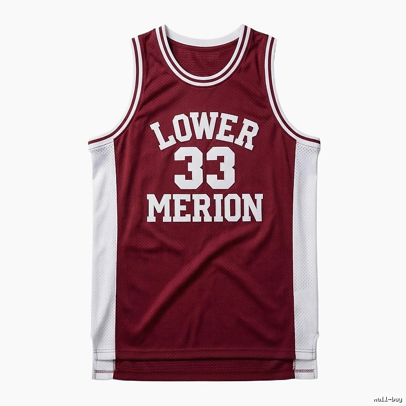 Kobe retro-style burgundy jersey