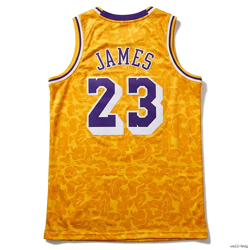 LBJ No. 23 camouflage-style jersey