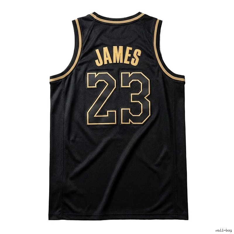 LBJ No.23 black basketball jersey