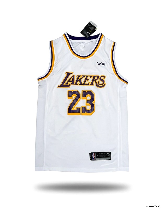 LBJ's retro white jersey of the Lakers