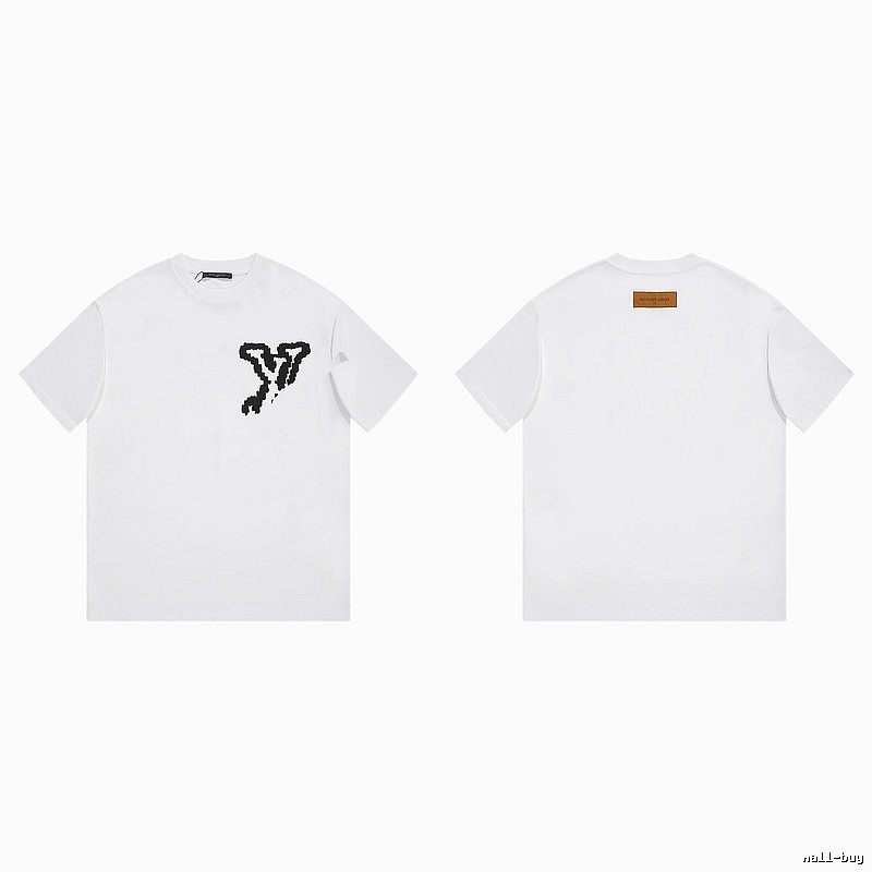 Louis Vuitton Simple Style Graffiti White T-shirt