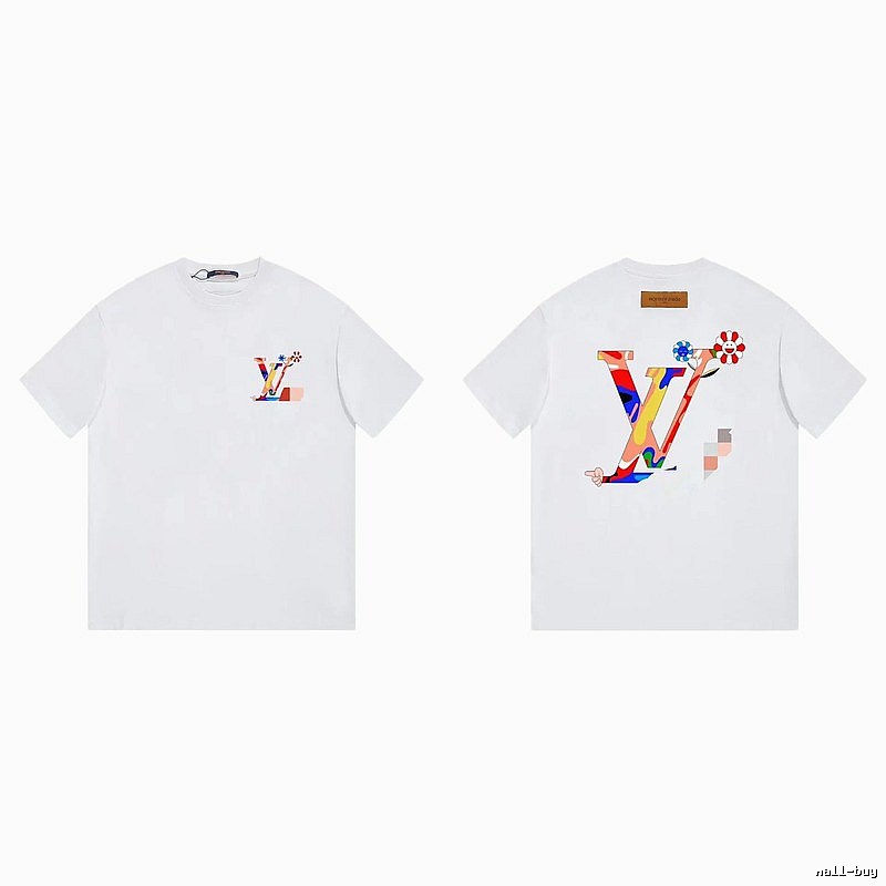 Louis Vuitton Sunflower Trendy White Short-sleeve T-shirt