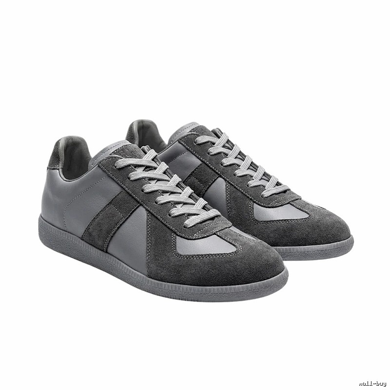 Maison Margiela German military gray sneakers.