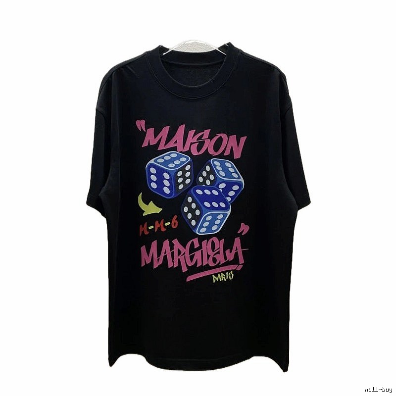 Maison Margiela MM6 Street Style Black Short Sleeve T-Shirt