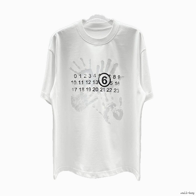 Maison Margiela MM6 Street Style White T-Shirt
