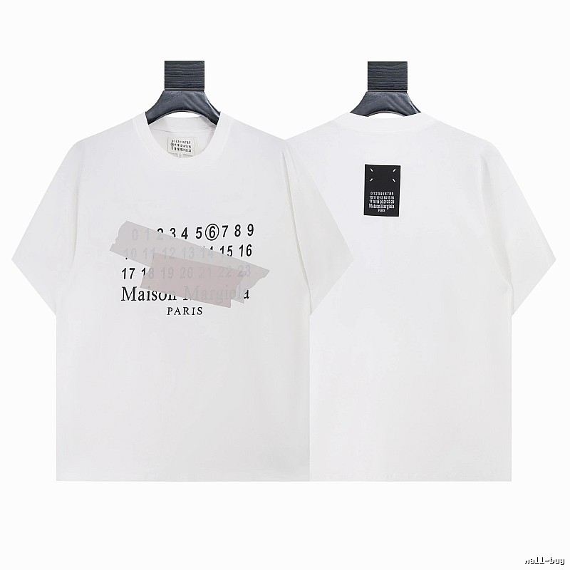 Maison Margiela Number Series High Street White Short-sleeve T-shirt