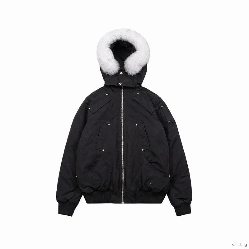 Michael Kors black utility-style down jacket