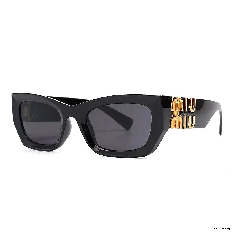 Miu Miu Urban Oversized sunglasses Black Oval Sunglasses with Statement Pattern