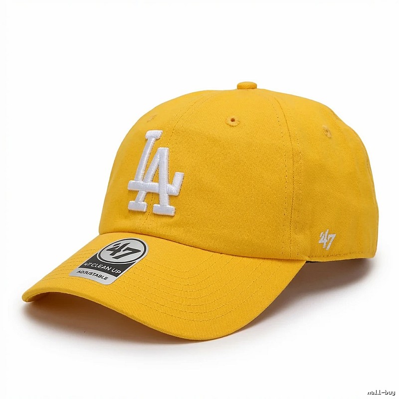 MLB baseball style yellow baseball cap