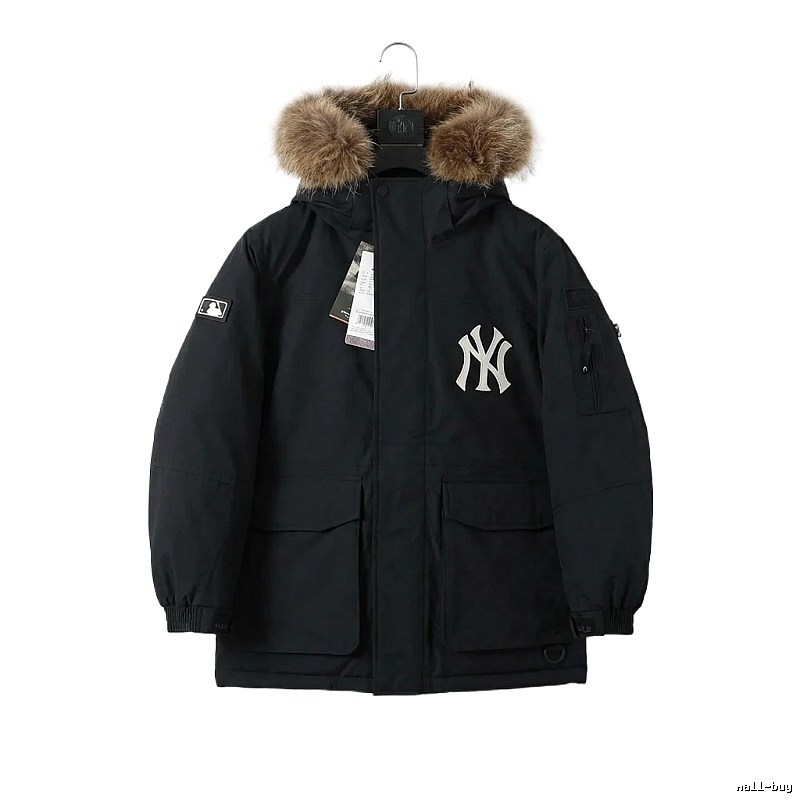 MLB workwear style black down jacket