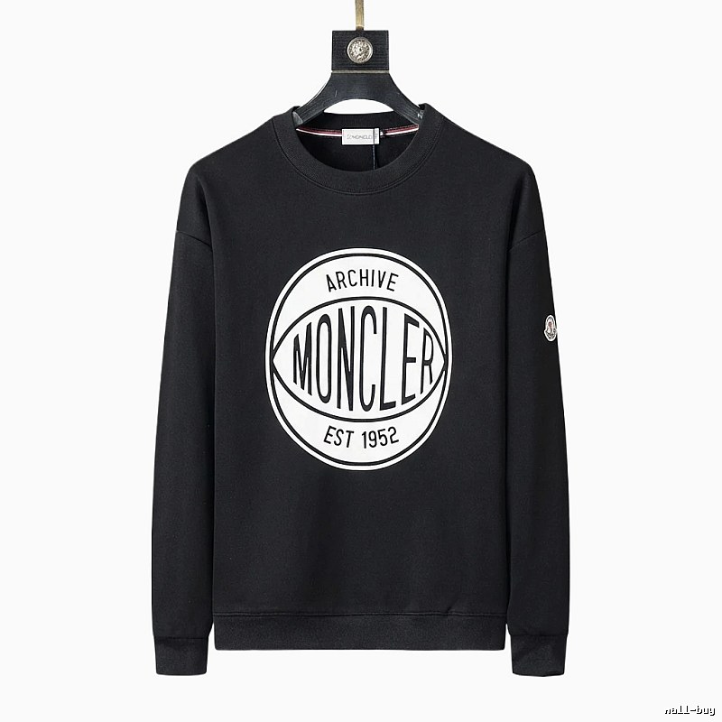 Moncler Archive Retro Style Black Sweatshirt