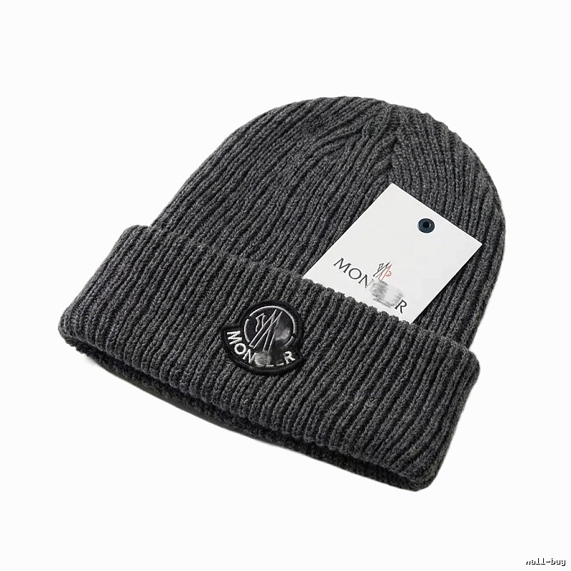 Moncler classic grey knitted hat