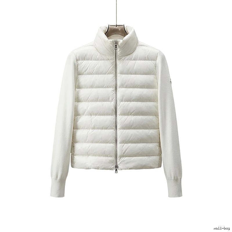 Moncler short stylish white down jacket