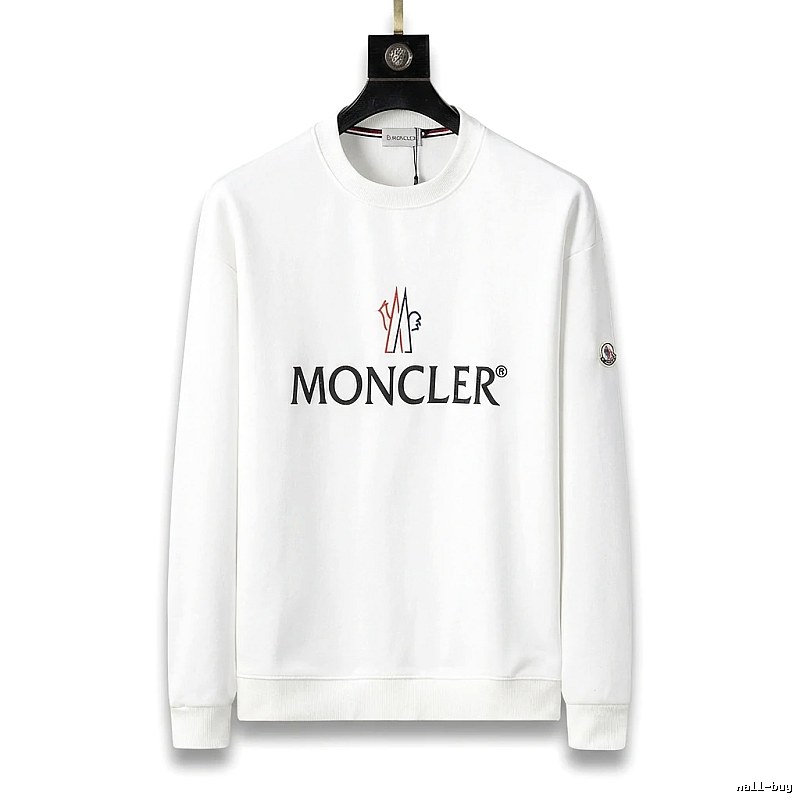 Moncler simple white sweatshirt