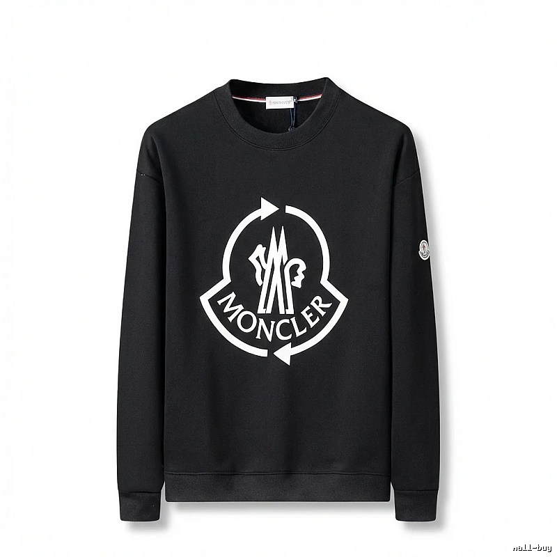 Moncler's classic trendy black sweatshirt