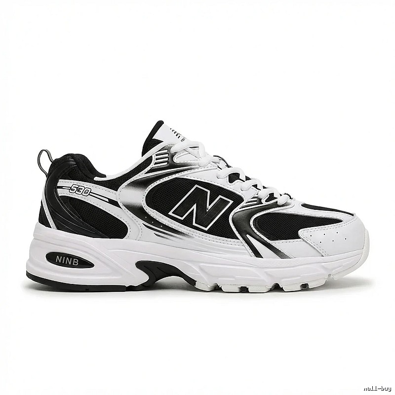 New Balance 530 retro black and white shoes