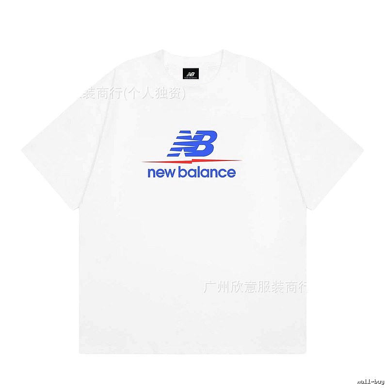 New Balance Printed Casual Style White T-shirt