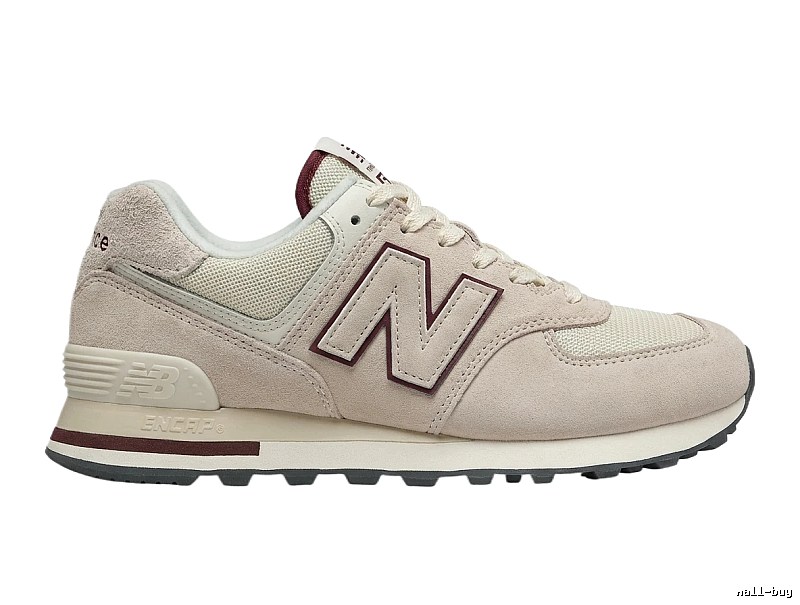 New Balance retro-style light gray sports shoes