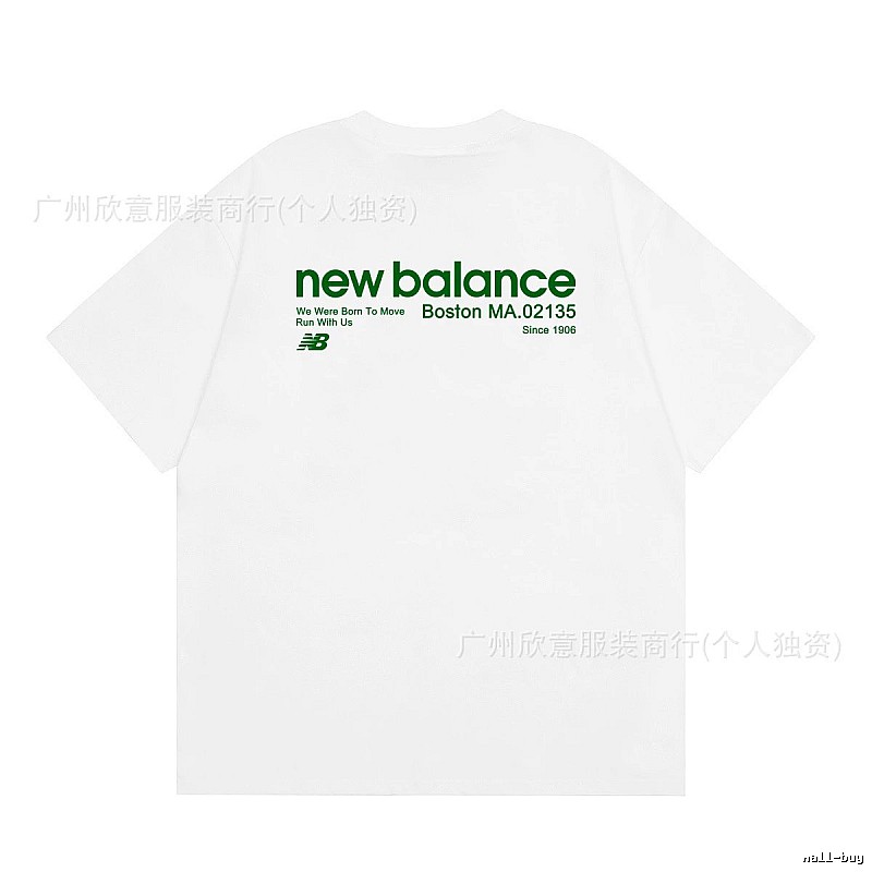 New Balance Vintage Casual Printed White T-Shirt