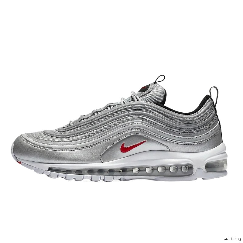 Nike Air Max 97 Silver and White Trendy Shoes