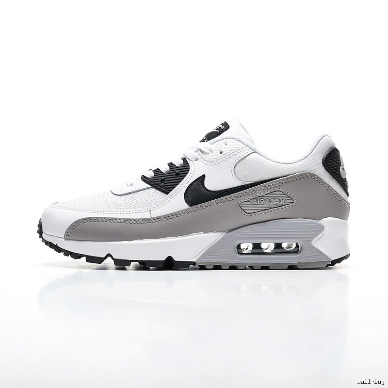 Nike Air Max retro-style gray and white sports shoes