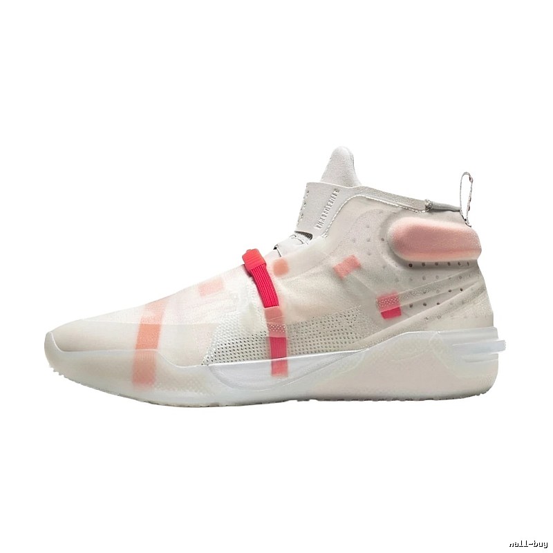 Nike high-top sporty pink and white shoes