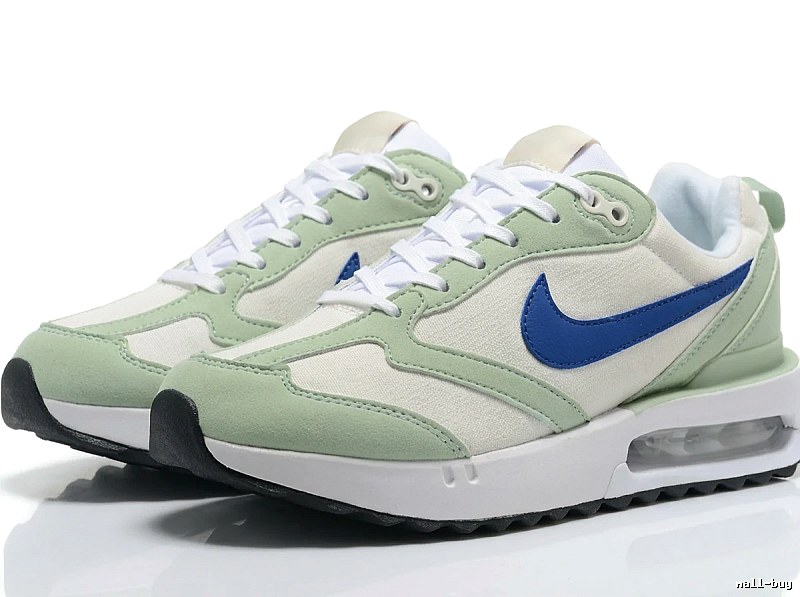 Nike retro green and white sports shoes