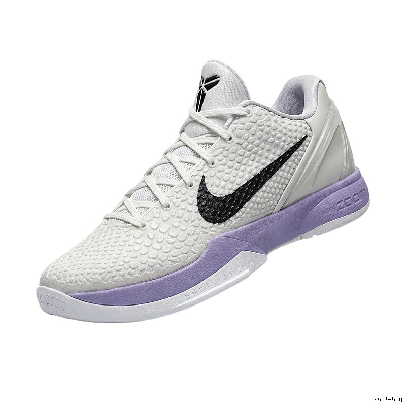Nike retro-style white and purple sports shoes