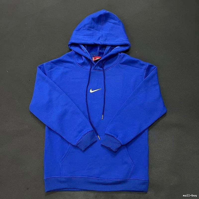Nike Small Chest-Logo Detail Small-Logo Detail Blue Zip Hoodie Airport Outfit Swoosh