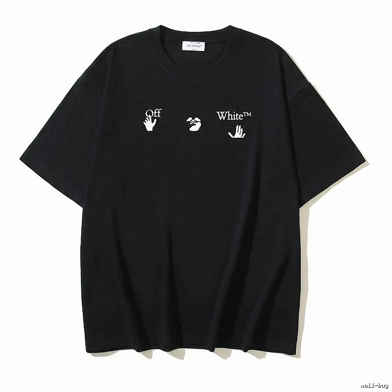 Off-White Gesture Print Black T-shirt